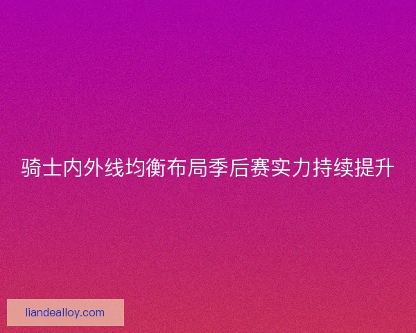 骑士内外线均衡布局季后赛实力持续提升